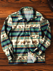 Men's ice cream Cotton Summer Casual Beach Shirt Short Sleeve