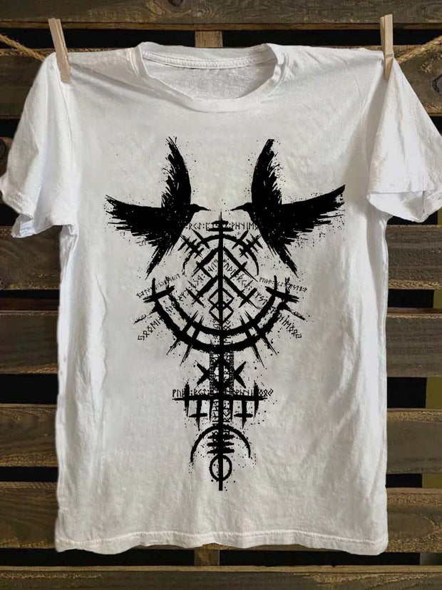 Viking Printed Casual Short Sleeve T-Shirt