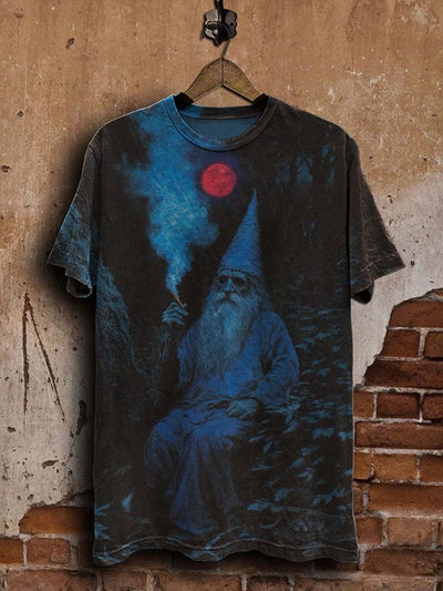 Dark Fantasy Art Print Casual Short Sleeve T-Shirt