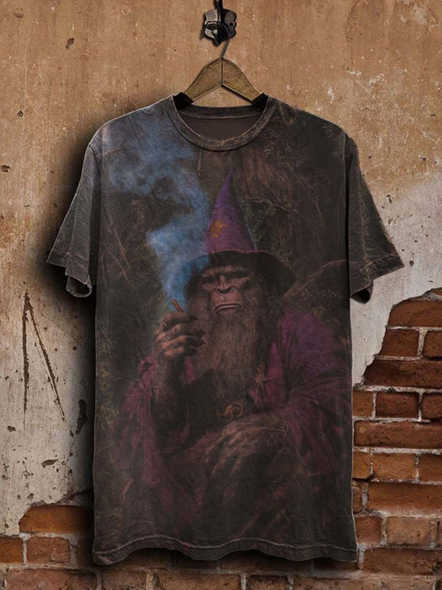 Dark Fantasy Art Print Casual Short Sleeve T-Shirt