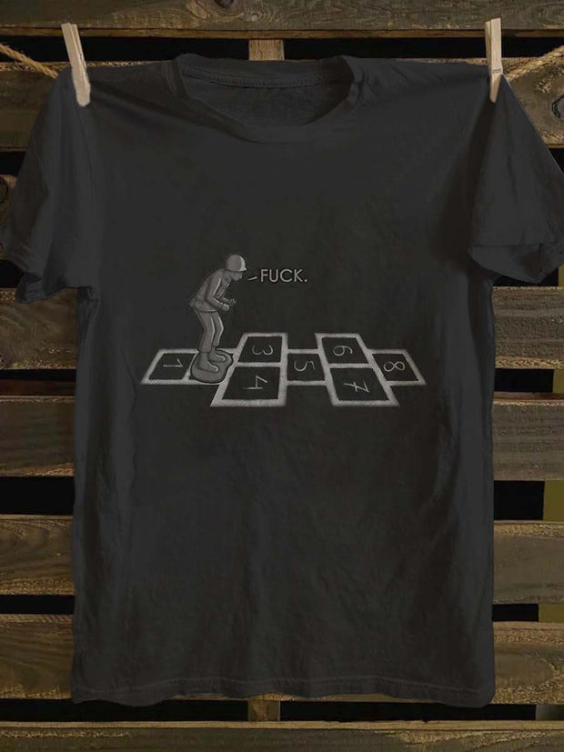 Fun Toy Print Casual Short Sleeve T-Shirt