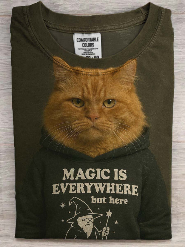 Magic Everywhere Printed Casual Short Sleeve T-Shirt