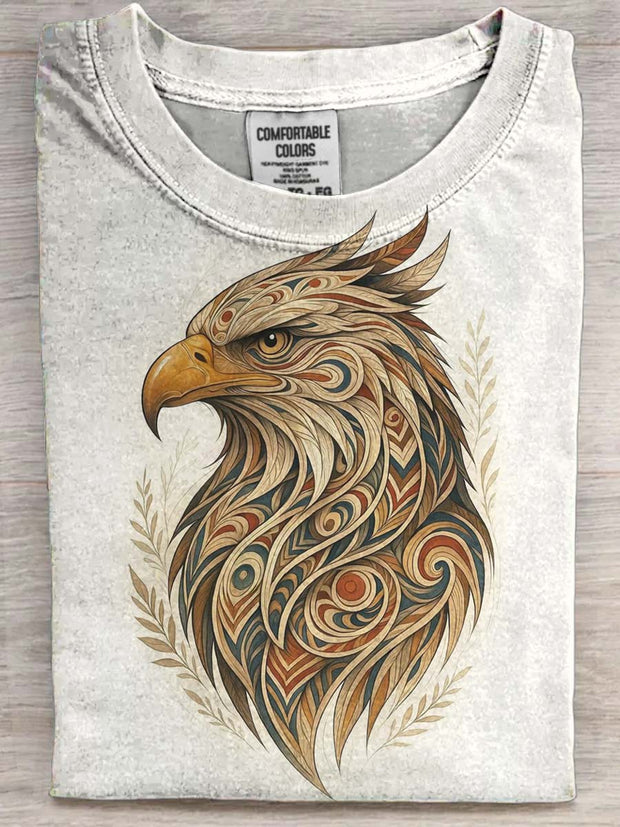 Printed Vintage Fashion Loose Short Sleeve T-Shirt