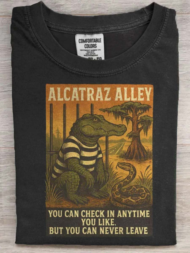 Funny Florida Everglades Print Casual Short Sleeve T-Shirt