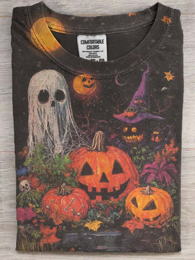 Halloween Carnival Printed Casual Short Sleeve T-Shirt