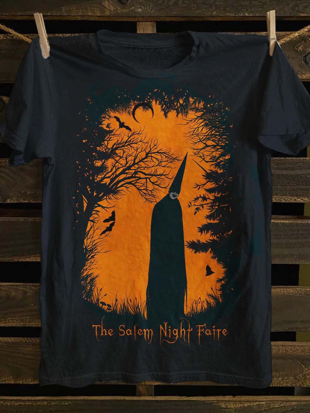 Halloween Printed Casual Short Sleeve T-Shirt