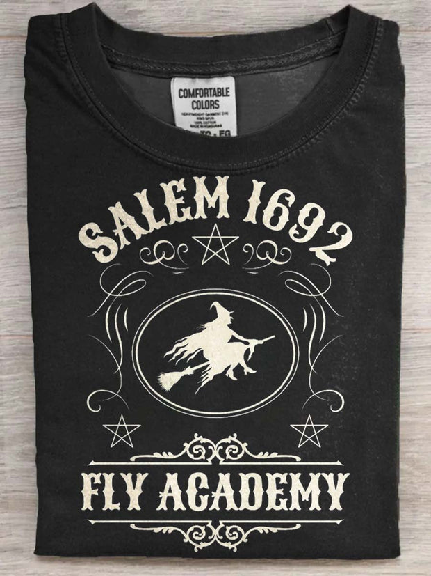 Halloween Witch 1692 Printed Casual Short Sleeve T-Shirt