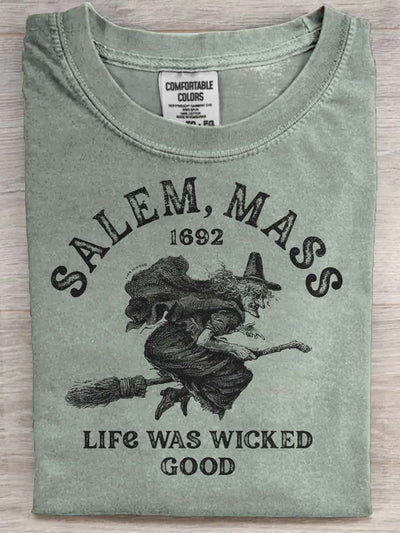 Halloween Witch 1692 Printed Casual Short Sleeve T-Shirt