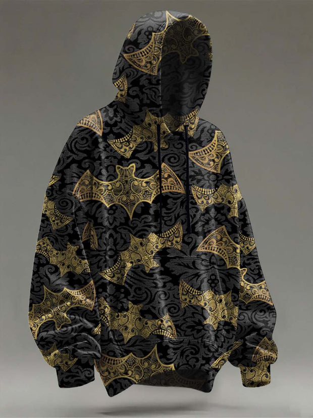 Halloween Bat Print Casual Sweatshirt