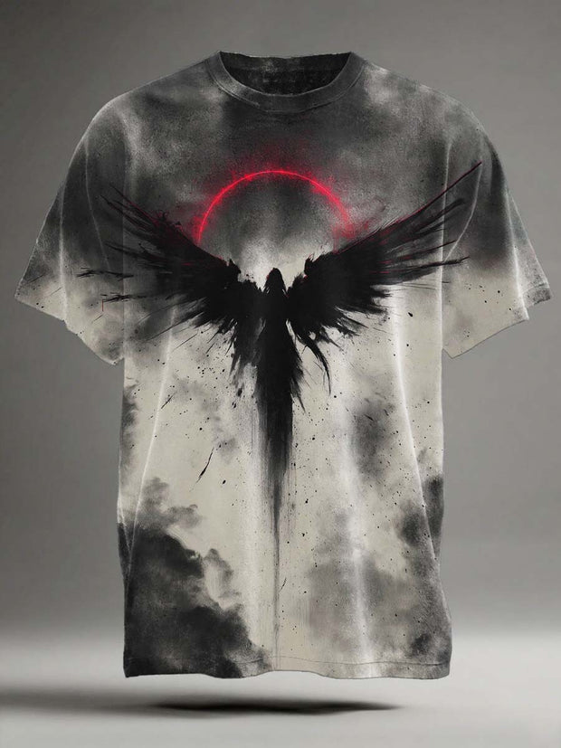 Dark Fantasy Print Casual Short Sleeve T-Shirt