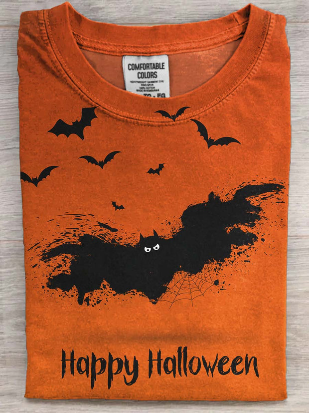 Halloween Print Casual Short-Sleeve T-Shirt