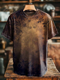 Vintage Floral Subtle Pattern Print Casual Short-Sleeve T-Shirt