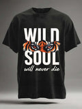 Wild Soul Printed Casual Short-Sleeve T-Shirt