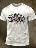 God and Faith Printed Casual Short-Sleeve T-Shirt