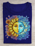Mother of the Sun Print Casual Short-Sleeve T-Shirt