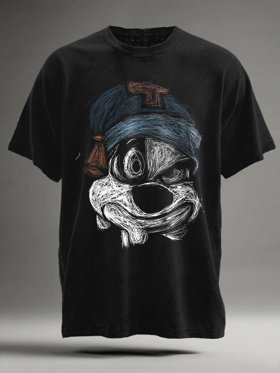 Graffiti Art Print Casual Short-Sleeve T-Shirt