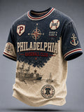 Retro Philadelphia Heritage Baseball Fan Casual T-Shirt
