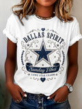 Women’s Rugby Printed Casual T-Shirt