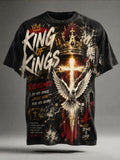 Jesus Faith Printed Casual Short-Sleeve T-Shirt