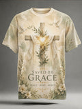 Jesus Faith Printed Casual Short-Sleeve T-Shirt
