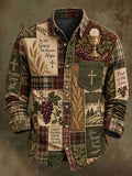 Men's Faith Print Casual Long-Sleeve Shirt